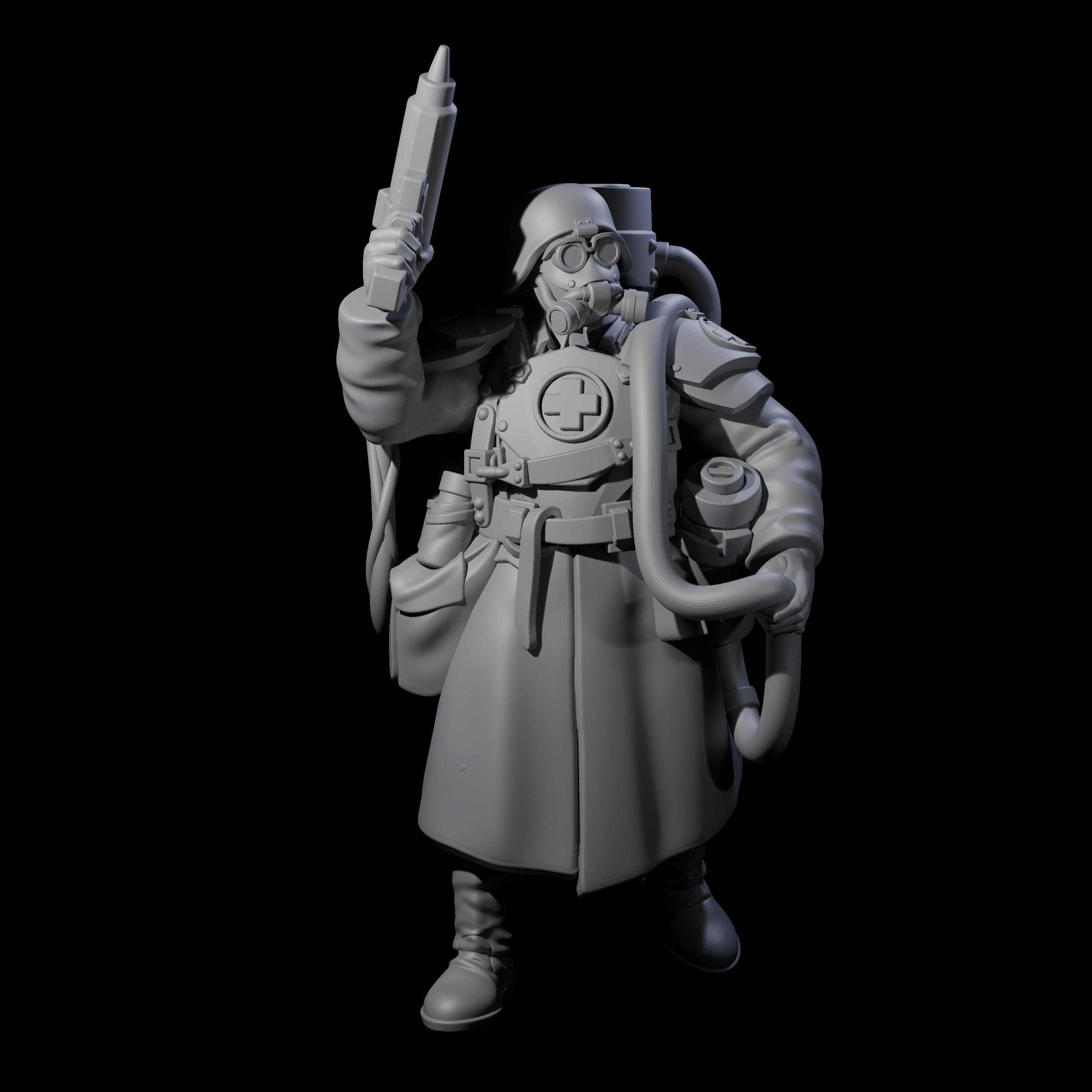 Weird War German Life Giving Medic Miniature for Dungeons and Dragons, Pathfinder or other TTRPGs