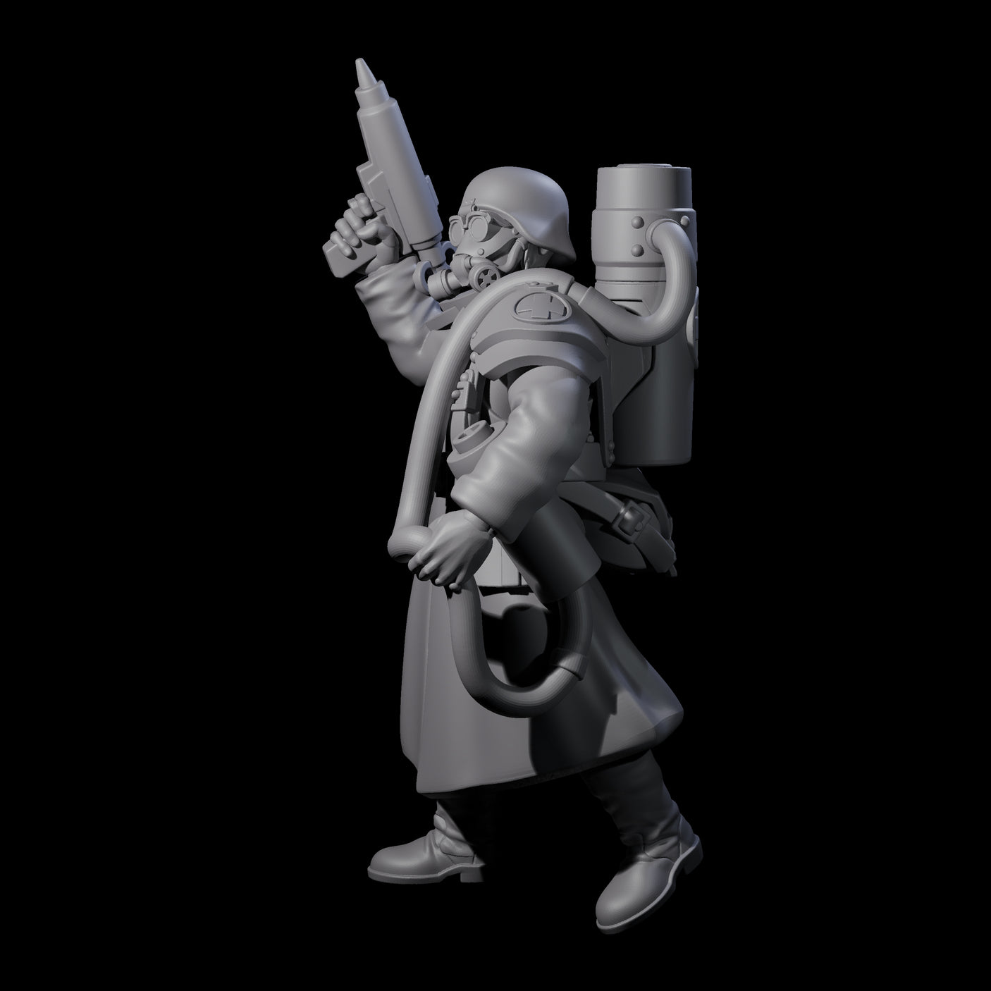 Weird War German Life Giving Medic Miniature for Dungeons and Dragons, Pathfinder or other TTRPGs