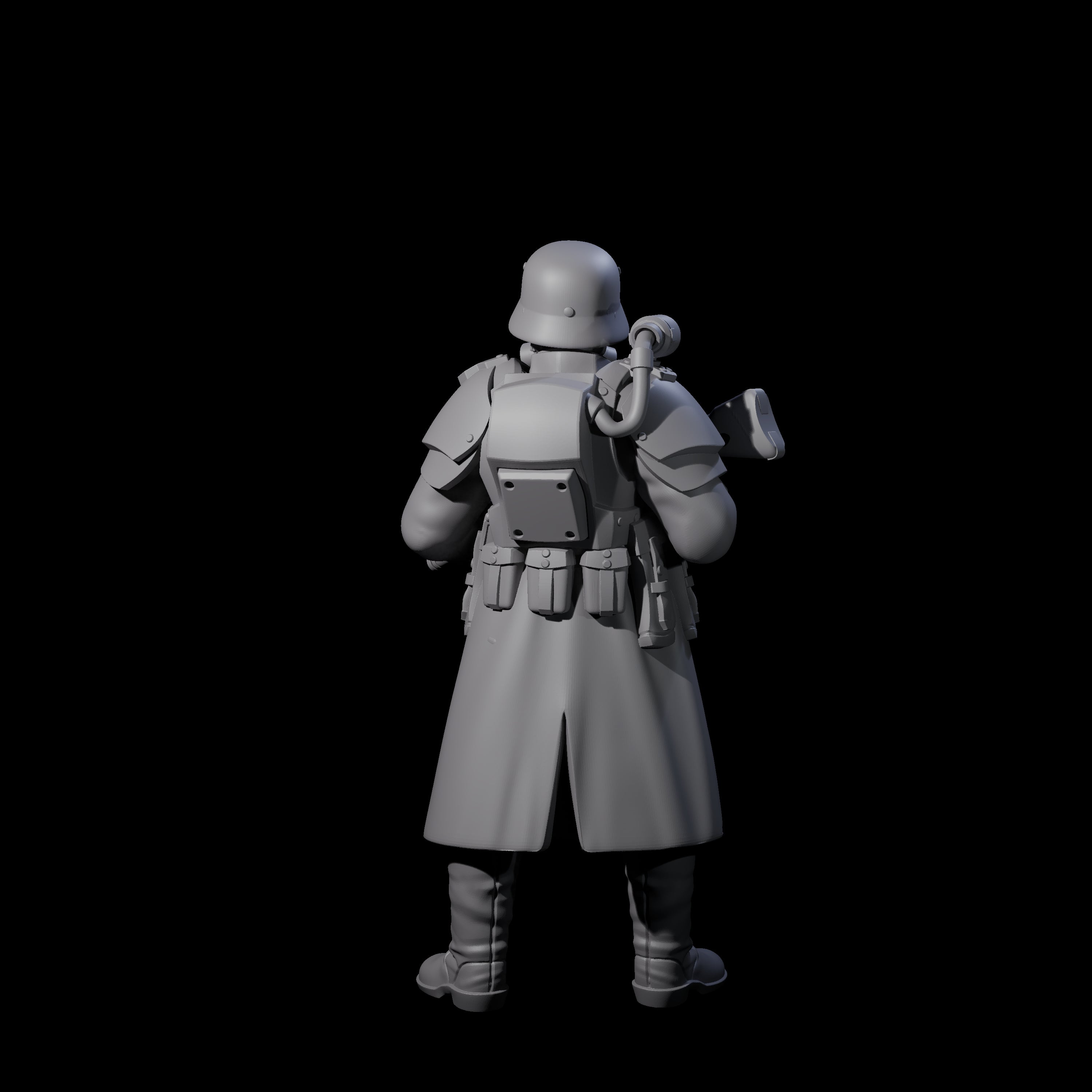 Weird War German Masked Commando A Miniature for Dungeons and Dragons, Pathfinder or other TTRPGs