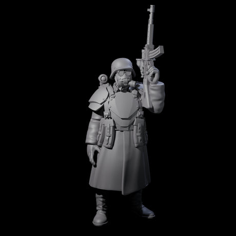 Weird War German Masked Commando B Miniature for Dungeons and Dragons, Pathfinder or other TTRPGs