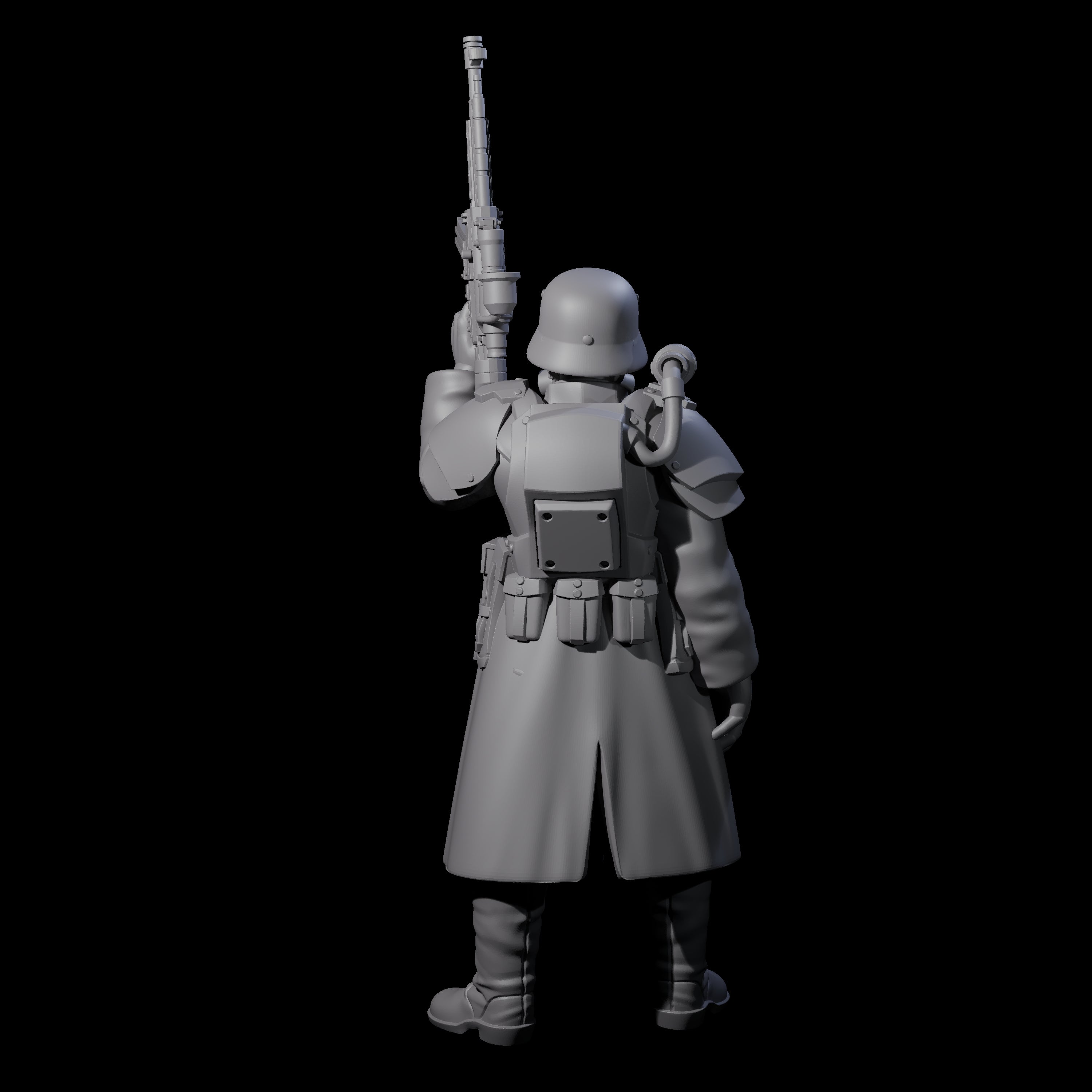 Weird War German Masked Commando B Miniature for Dungeons and Dragons, Pathfinder or other TTRPGs