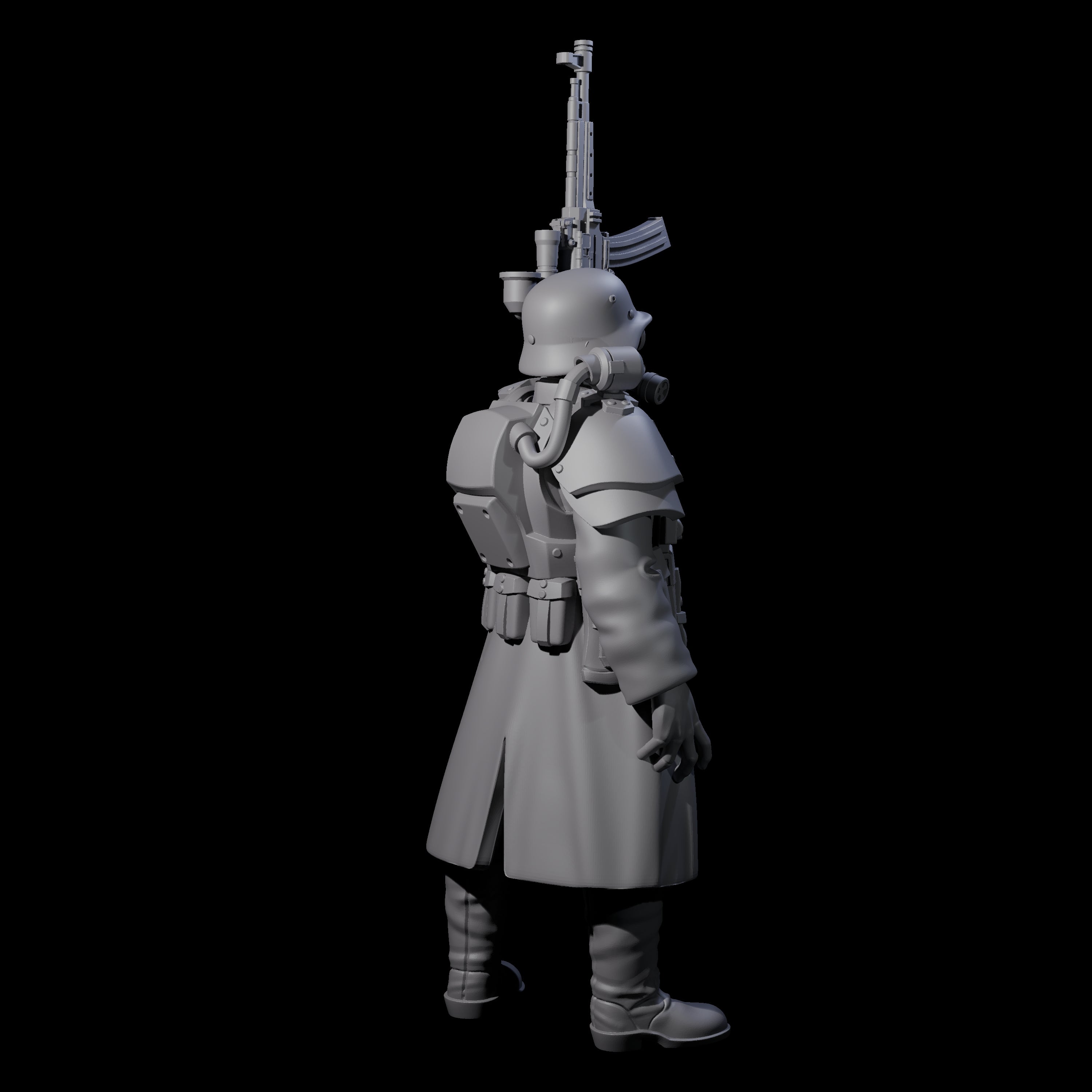 Weird War German Masked Commando B Miniature for Dungeons and Dragons, Pathfinder or other TTRPGs