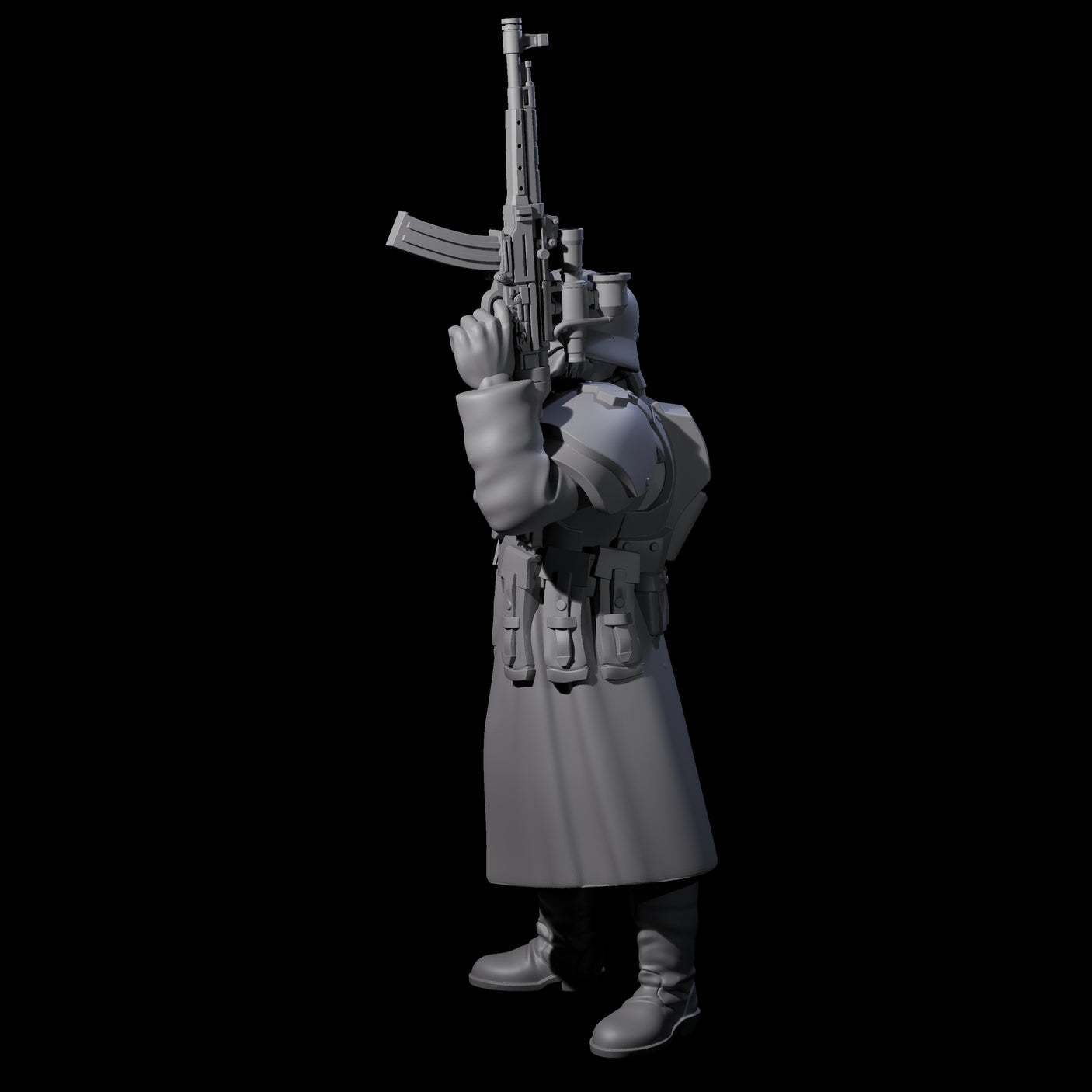Weird War German Masked Commando B Miniature for Dungeons and Dragons, Pathfinder or other TTRPGs