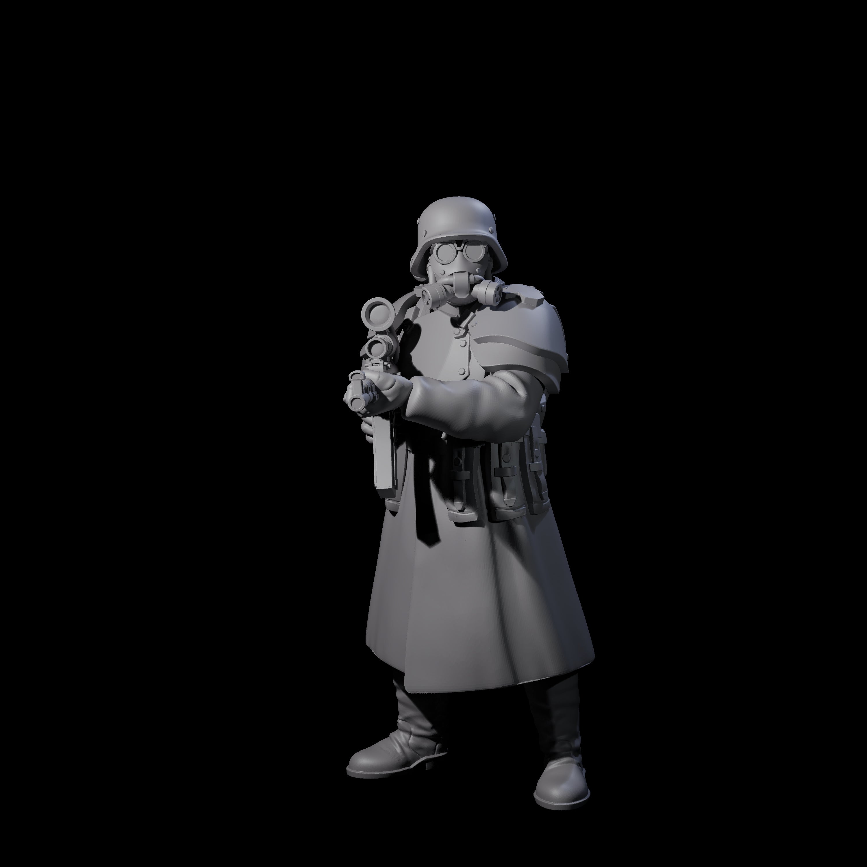 Weird War German Masked Commando C Miniature for Dungeons and Dragons, Pathfinder or other TTRPGs