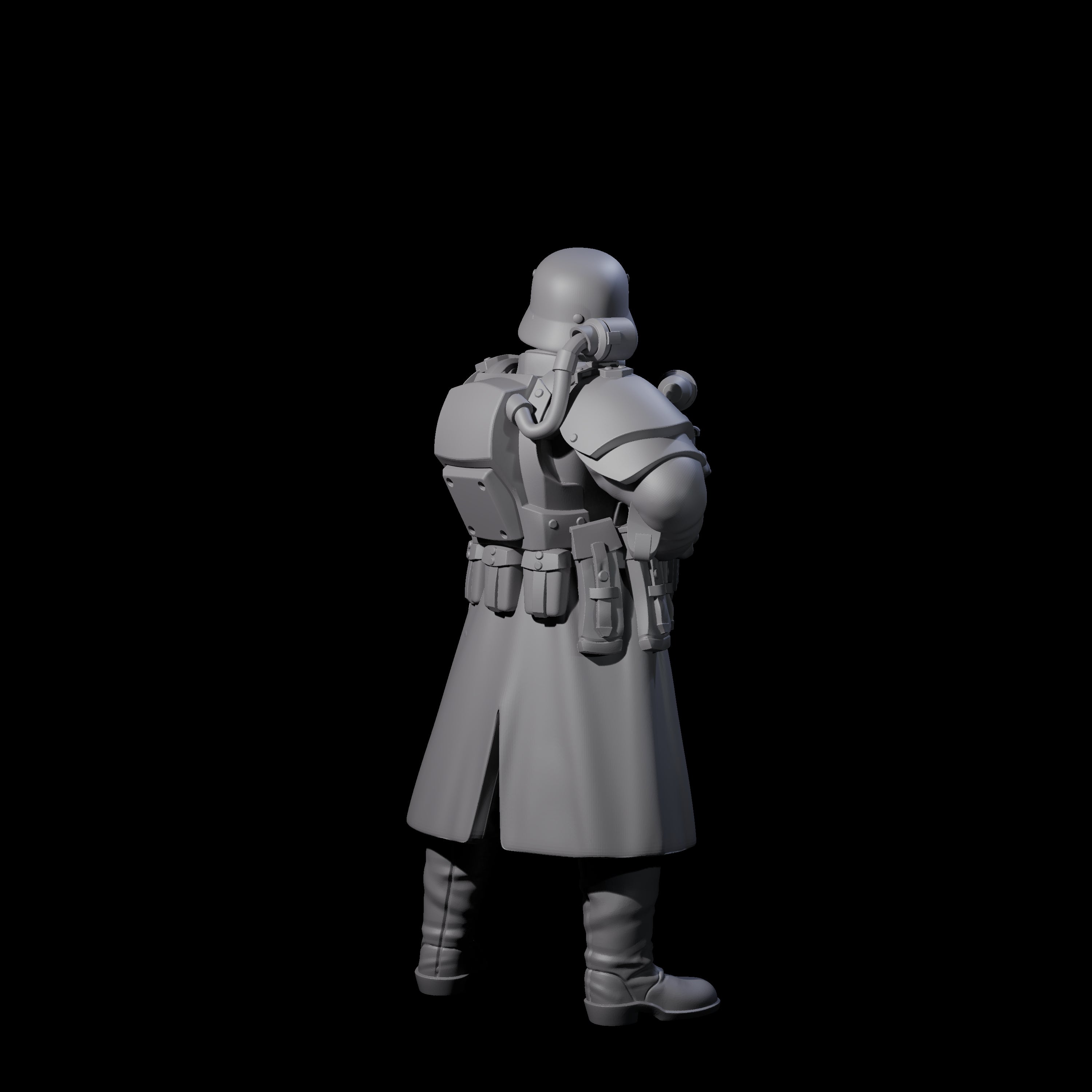 Weird War German Masked Commando C Miniature for Dungeons and Dragons, Pathfinder or other TTRPGs