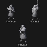 Weird War German Masked Commandos Miniature for Dungeons and Dragons, Pathfinder or other TTRPGs
