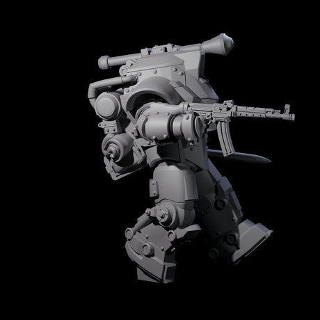 Weird War Mech Suited German Exo-Trooper A Miniature for Dungeons and Dragons, Pathfinder or other TTRPGs