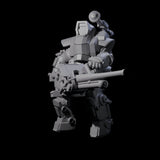 Weird War Mech Suited German Exo-Trooper B Miniature for Dungeons and Dragons, Pathfinder or other TTRPGs