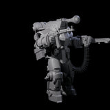 Weird War Mech Suited German Exo-Trooper C Miniature for Dungeons and Dragons, Pathfinder or other TTRPGs