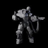 Weird War Mech Suited German Exo-Trooper C Miniature for Dungeons and Dragons, Pathfinder or other TTRPGs