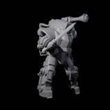 Weird War Mech Suited German Exo-Trooper D Miniature for Dungeons and Dragons, Pathfinder or other TTRPGs