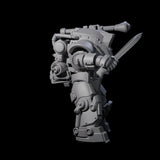 Weird War Mech Suited German Exo-Trooper D Miniature for Dungeons and Dragons, Pathfinder or other TTRPGs