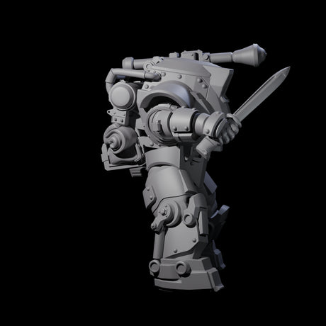 Weird War Mech Suited German Exo-Trooper D Miniature for Dungeons and Dragons, Pathfinder or other TTRPGs