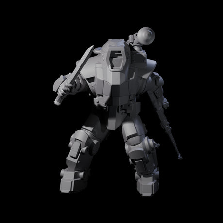 Weird War Mech Suited German Exo-Troopers Miniature for Dungeons and Dragons, Pathfinder or other TTRPGs