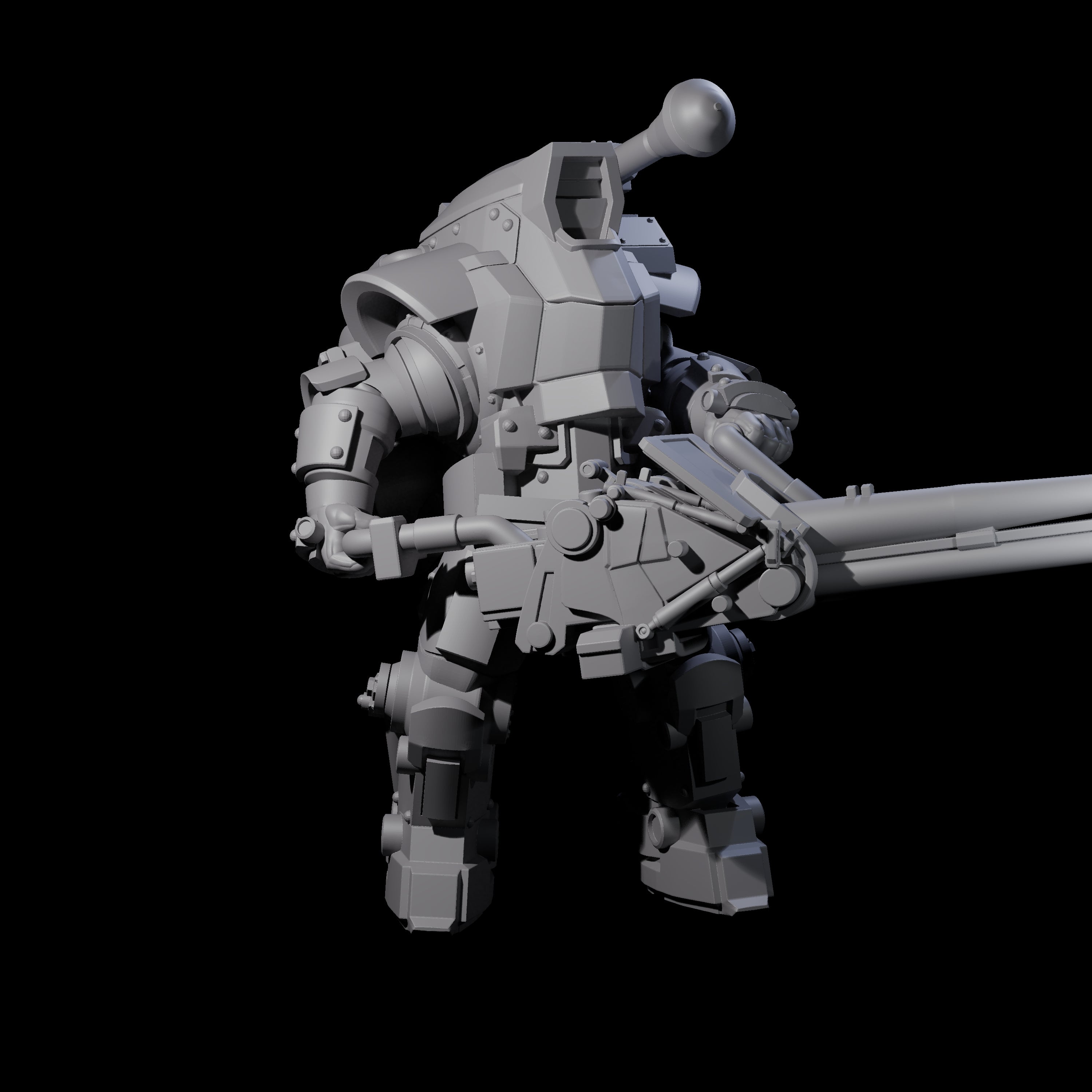Weird War Mech Suited German Exo-Troopers Miniature for Dungeons and Dragons, Pathfinder or other TTRPGs