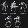 Weird War Mech Suited German Exo-Troopers Miniature for Dungeons and Dragons, Pathfinder or other TTRPGs