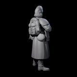 Weird War Soviet AK47 Fighting War Maiden A Miniature for Dungeons and Dragons, Pathfinder or other TTRPGs