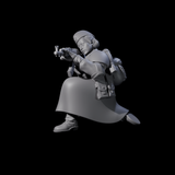 Weird War Soviet AK47 Fighting War Maiden D Miniature for Dungeons and Dragons, Pathfinder or other TTRPGs