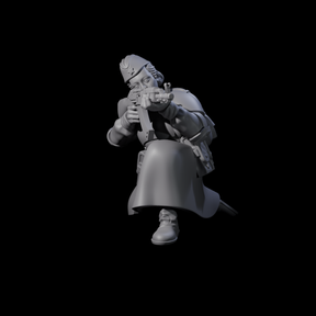 Weird War Soviet AK47 Fighting War Maiden D Miniature for Dungeons and Dragons, Pathfinder or other TTRPGs