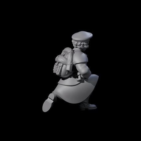 Weird War Soviet Shooting War Maiden Rifleman A Miniature for Dungeons and Dragons, Pathfinder or other TTRPGs
