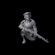 Weird War Soviet Shooting War Maiden Rifleman A Miniature for Dungeons and Dragons, Pathfinder or other TTRPGs