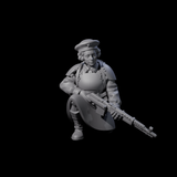 Weird War Soviet Shooting War Maiden Rifleman A Miniature for Dungeons and Dragons, Pathfinder or other TTRPGs