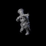 Weird War Soviet Shooting War Maiden Rifleman B Miniature for Dungeons and Dragons, Pathfinder or other TTRPGs