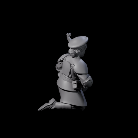 Weird War Soviet Shooting War Maiden Rifleman C Miniature for Dungeons and Dragons, Pathfinder or other TTRPGs