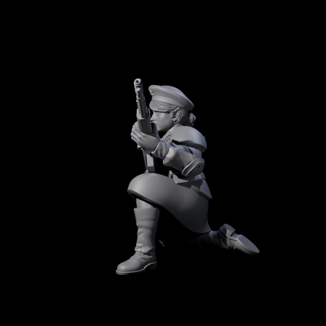 Weird War Soviet Shooting War Maiden Rifleman C Miniature for Dungeons and Dragons, Pathfinder or other TTRPGs