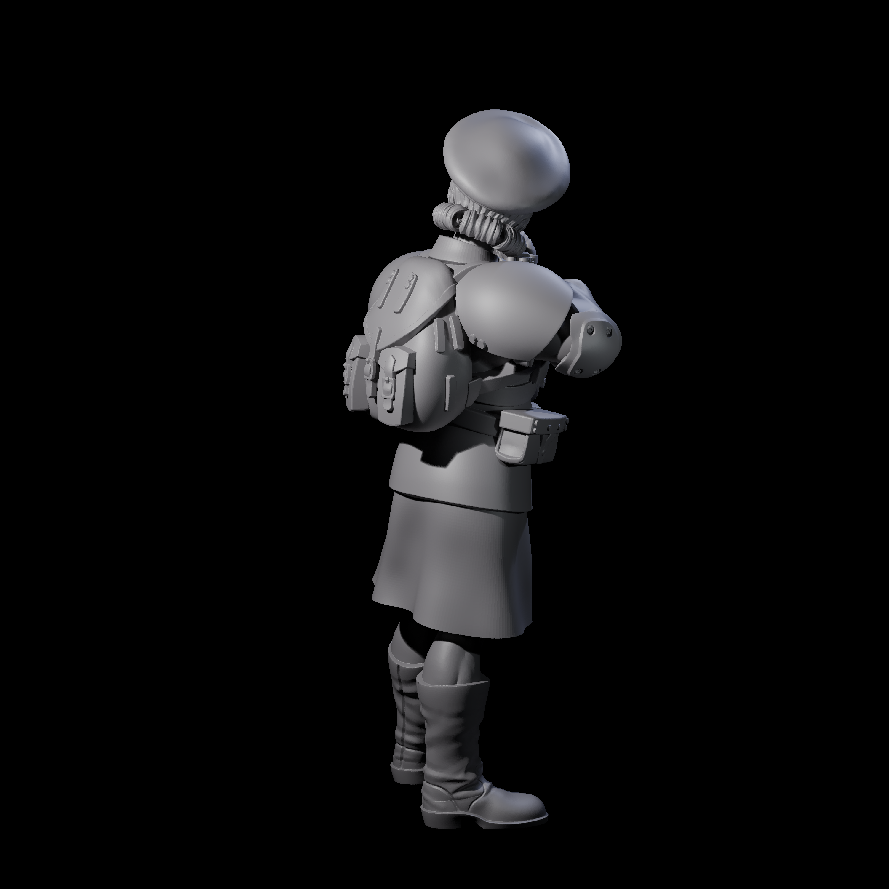 Weird War Soviet Shooting War Maiden Rifleman F Miniature for Dungeons and Dragons, Pathfinder or other TTRPGs