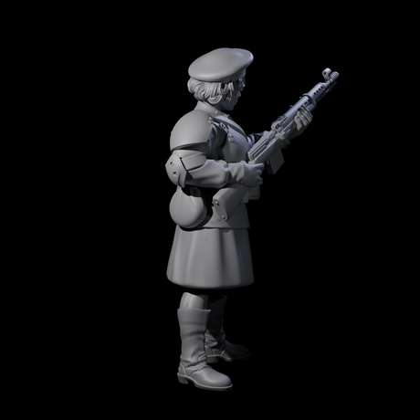 Weird War Soviet Shooting War Maiden Rifleman G Miniature for Dungeons and Dragons, Pathfinder or other TTRPGs