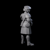 Weird War Soviet Shooting War Maiden Rifleman G Miniature for Dungeons and Dragons, Pathfinder or other TTRPGs