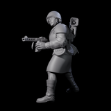 Weird War Soviet Spraying SMG War Maiden A Miniature for Dungeons and Dragons, Pathfinder or other TTRPGs