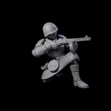 Weird War Soviet Spraying SMG War Maiden E Miniature for Dungeons and Dragons, Pathfinder or other TTRPGs