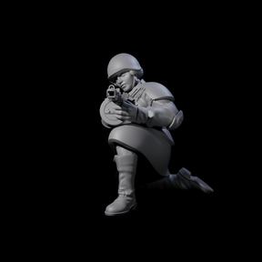 Weird War Soviet Spraying SMG War Maiden E Miniature for Dungeons and Dragons, Pathfinder or other TTRPGs