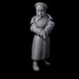 Weird War Soviet Stern NCO A Miniature for Dungeons and Dragons, Pathfinder or other TTRPGs