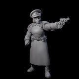 Weird War Soviet Stern NCO B Miniature for Dungeons and Dragons, Pathfinder or other TTRPGs