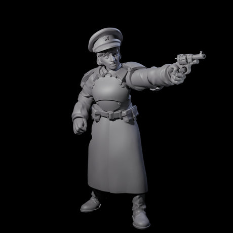 Weird War Soviet Stern NCO B Miniature for Dungeons and Dragons, Pathfinder or other TTRPGs