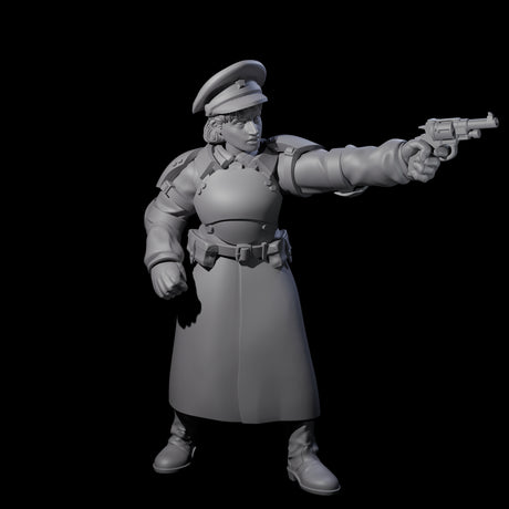 Weird War Soviet Stern NCO B Miniature for Dungeons and Dragons, Pathfinder or other TTRPGs