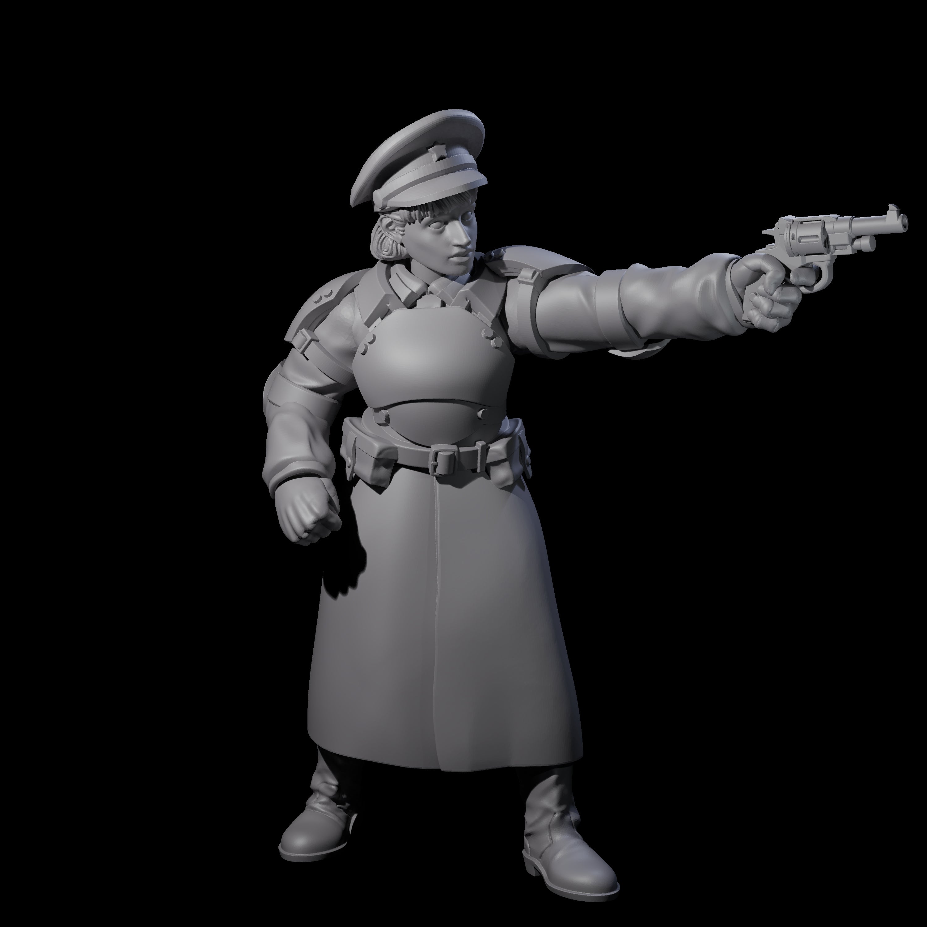 Weird War Soviet Stern NCO B Miniature for Dungeons and Dragons, Pathfinder or other TTRPGs