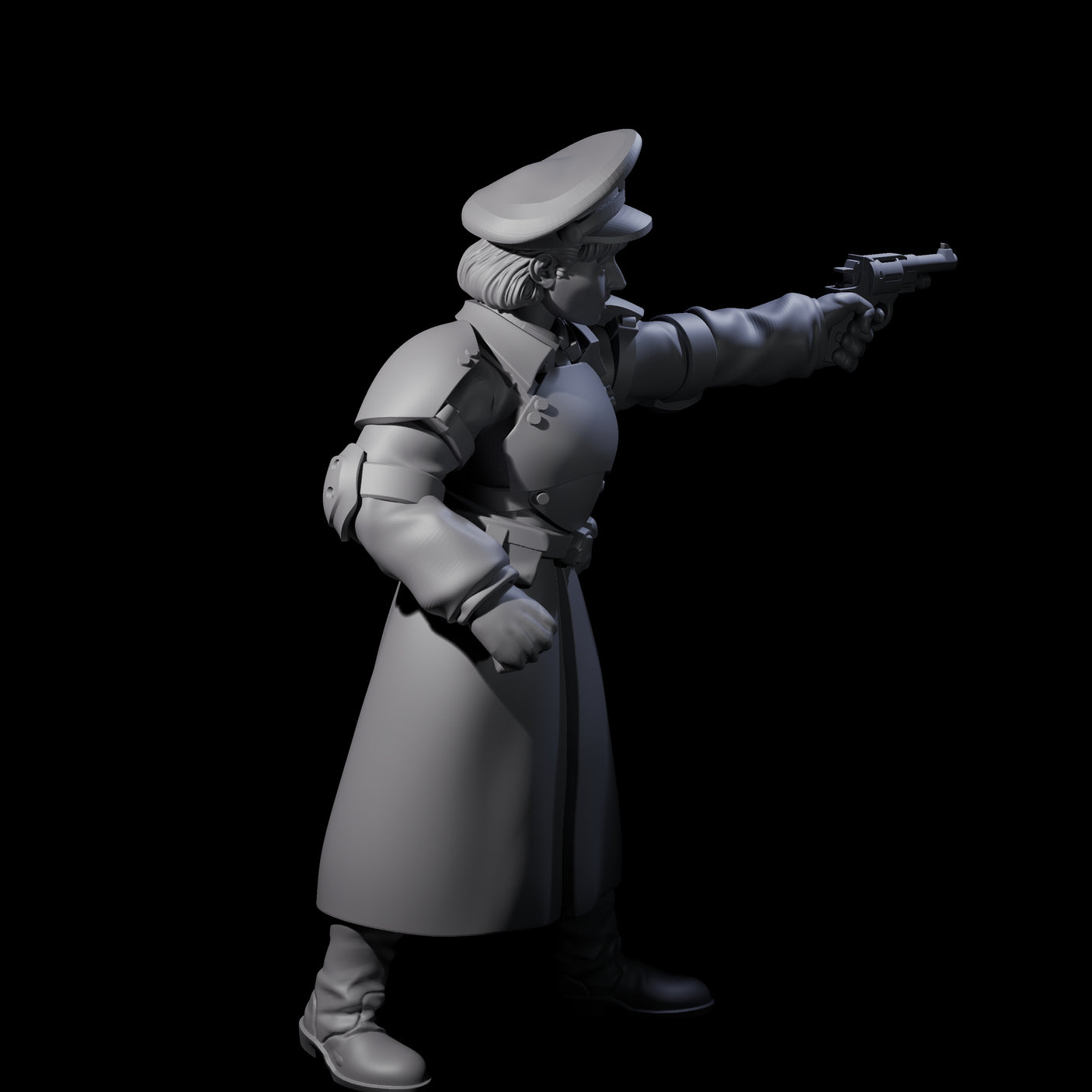 Weird War Soviet Stern NCO B Miniature for Dungeons and Dragons, Pathfinder or other TTRPGs