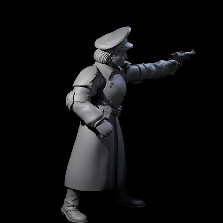 Weird War Soviet Stern NCO B Miniature for Dungeons and Dragons, Pathfinder or other TTRPGs