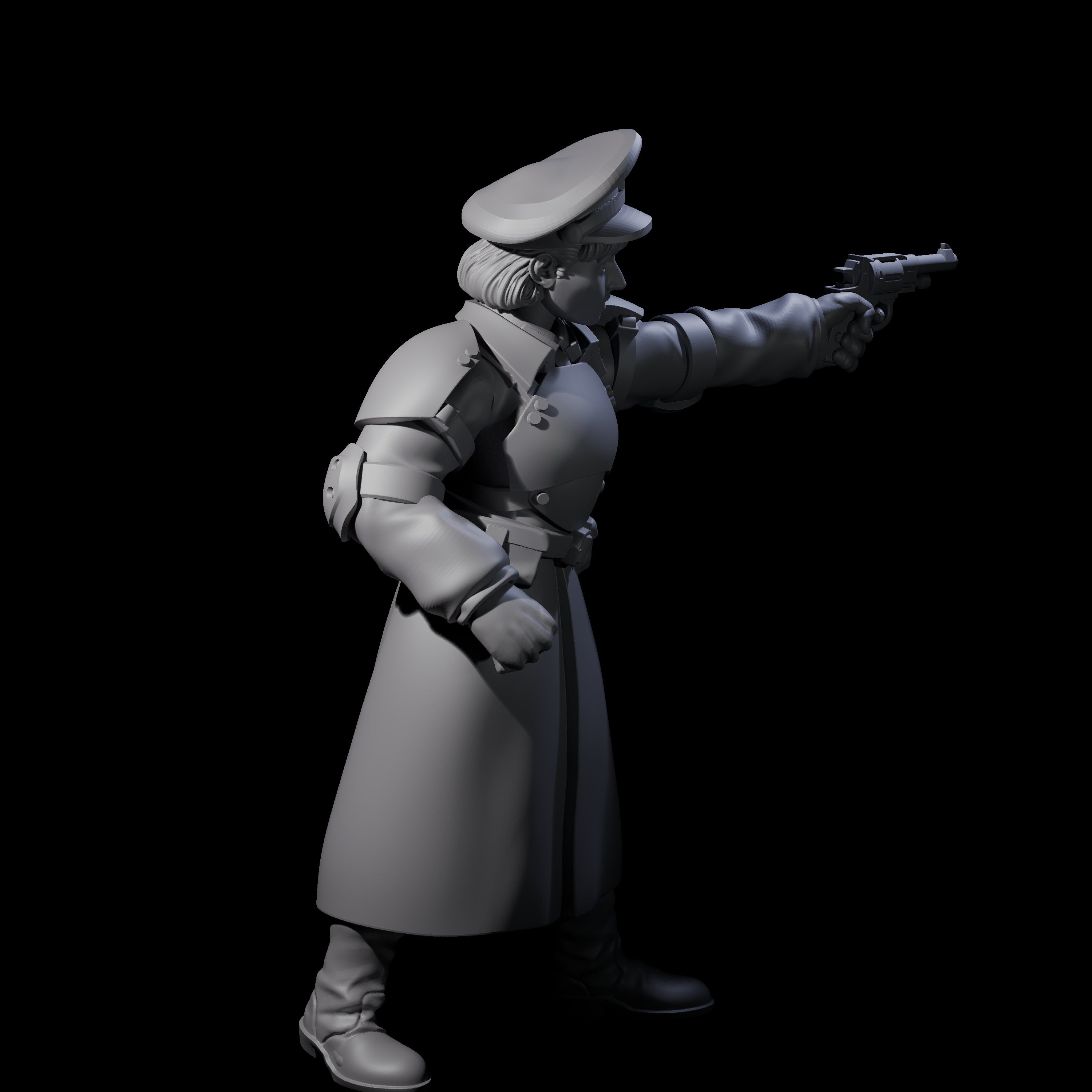 Weird War Soviet Stern NCO B Miniature for Dungeons and Dragons, Pathfinder or other TTRPGs