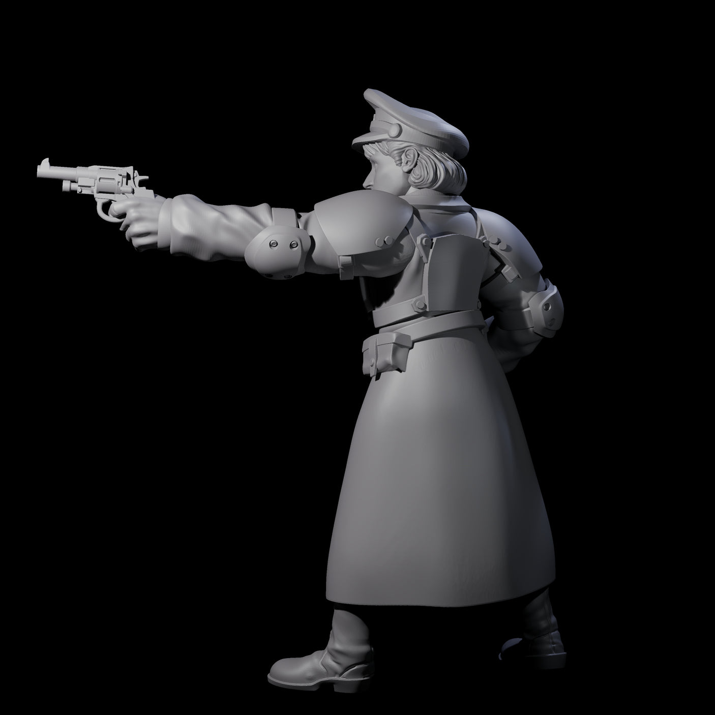 Weird War Soviet Stern NCO B Miniature for Dungeons and Dragons, Pathfinder or other TTRPGs