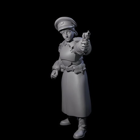 Weird War Soviet Stern NCO B Miniature for Dungeons and Dragons, Pathfinder or other TTRPGs