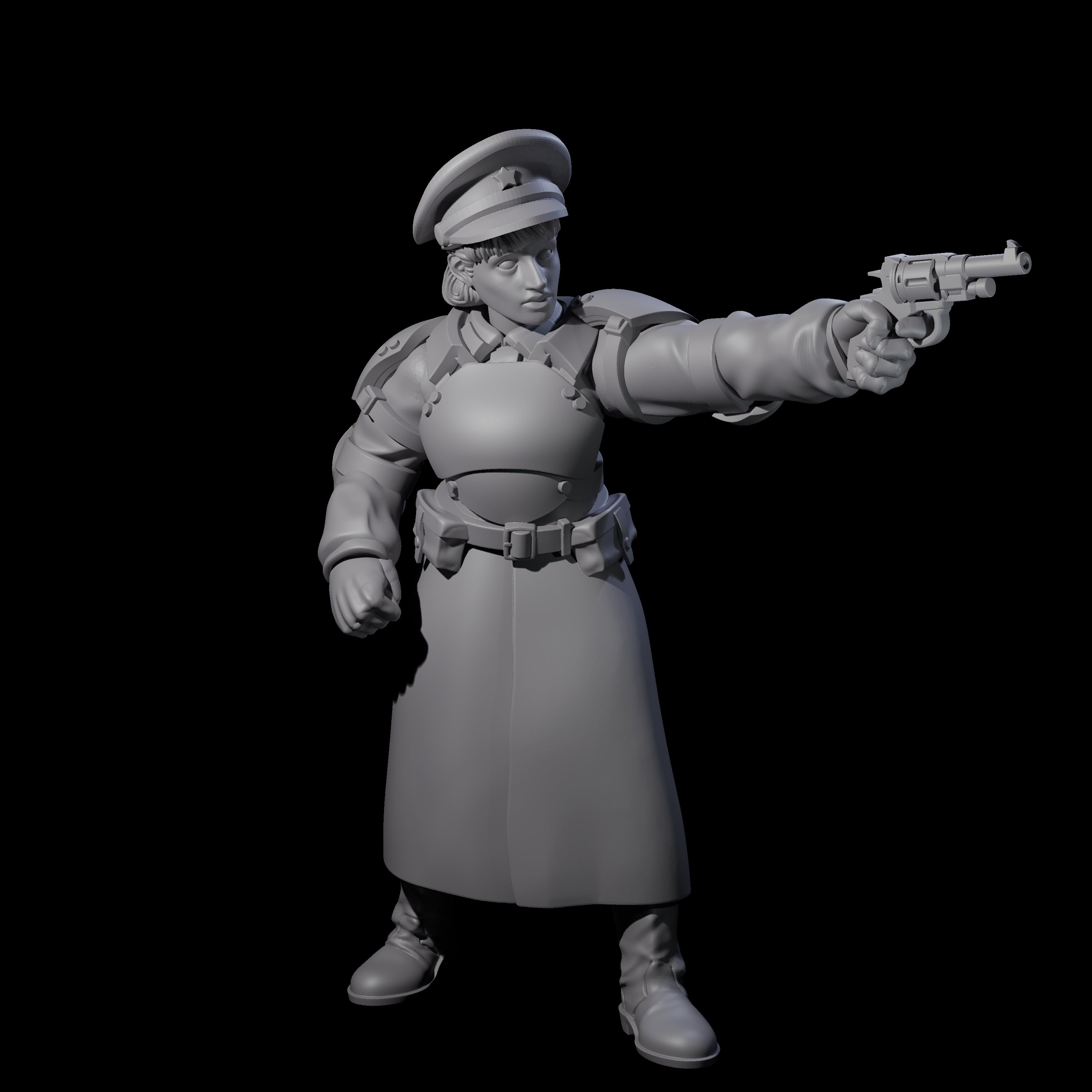 Weird War Soviet Stern NCO B Miniature for Dungeons and Dragons, Pathfinder or other TTRPGs