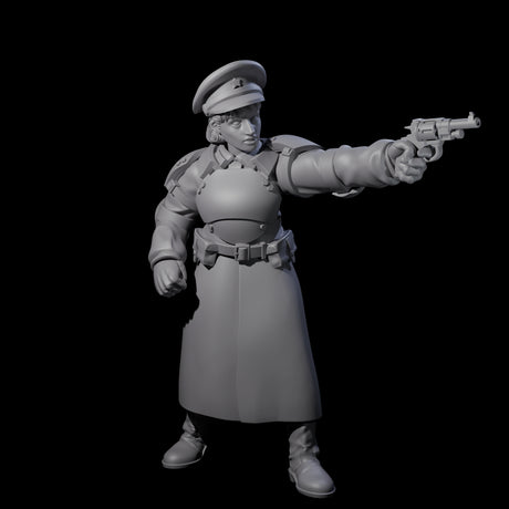 Weird War Soviet Stern NCO B Miniature for Dungeons and Dragons, Pathfinder or other TTRPGs
