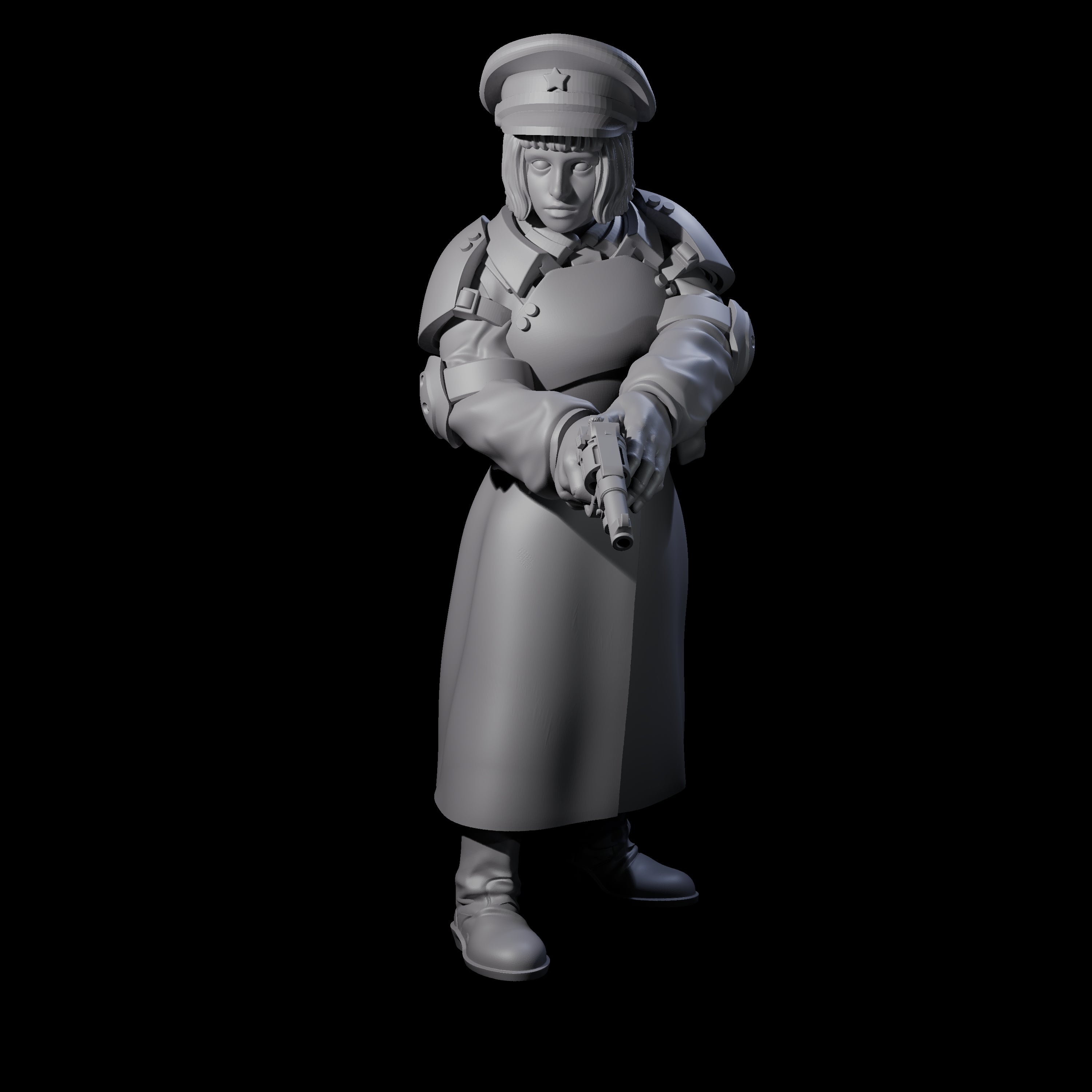 Weird War Soviet Stern NCOs Miniature for Dungeons and Dragons, Pathfinder or other TTRPGs