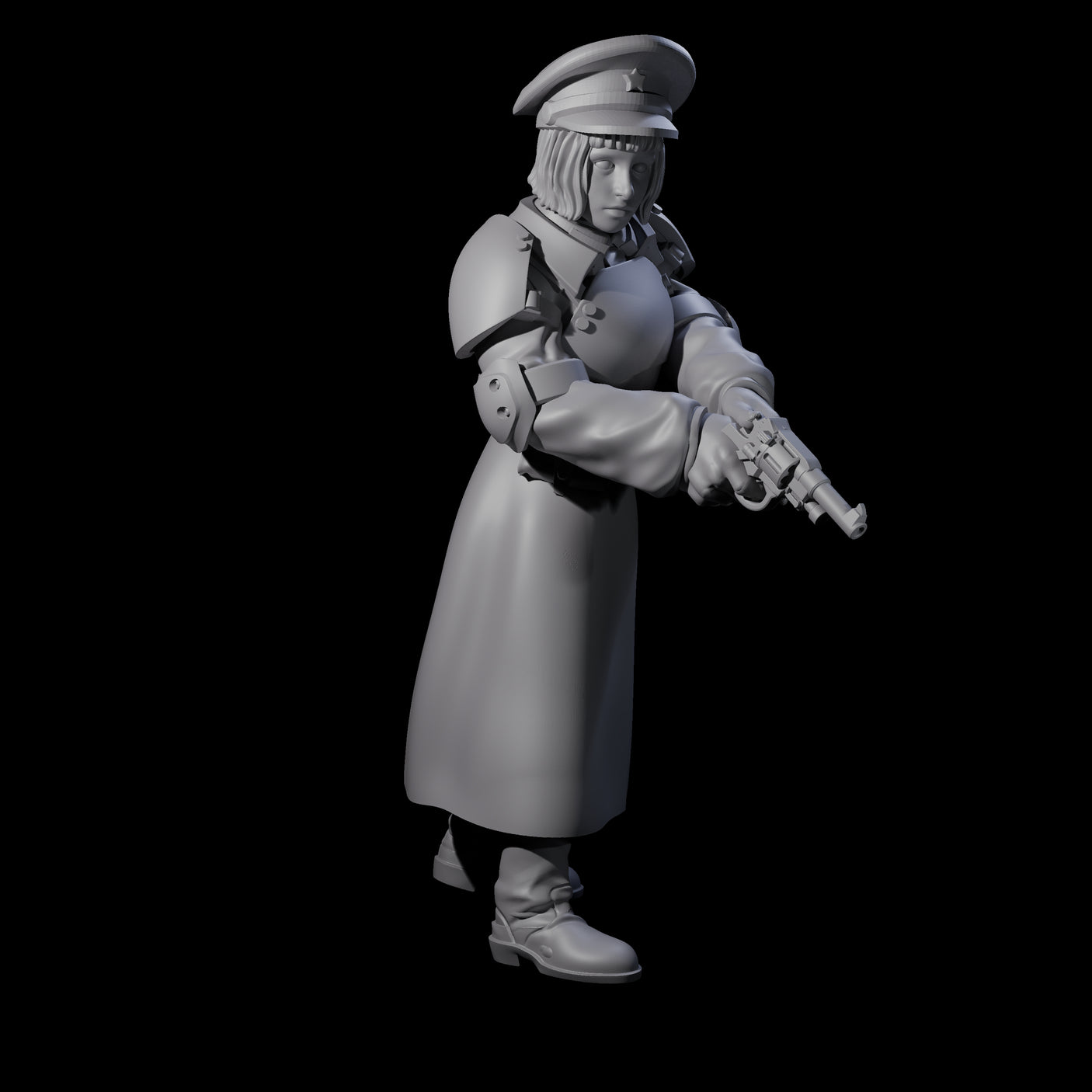 Weird War Soviet Stern NCOs Miniature for Dungeons and Dragons, Pathfinder or other TTRPGs