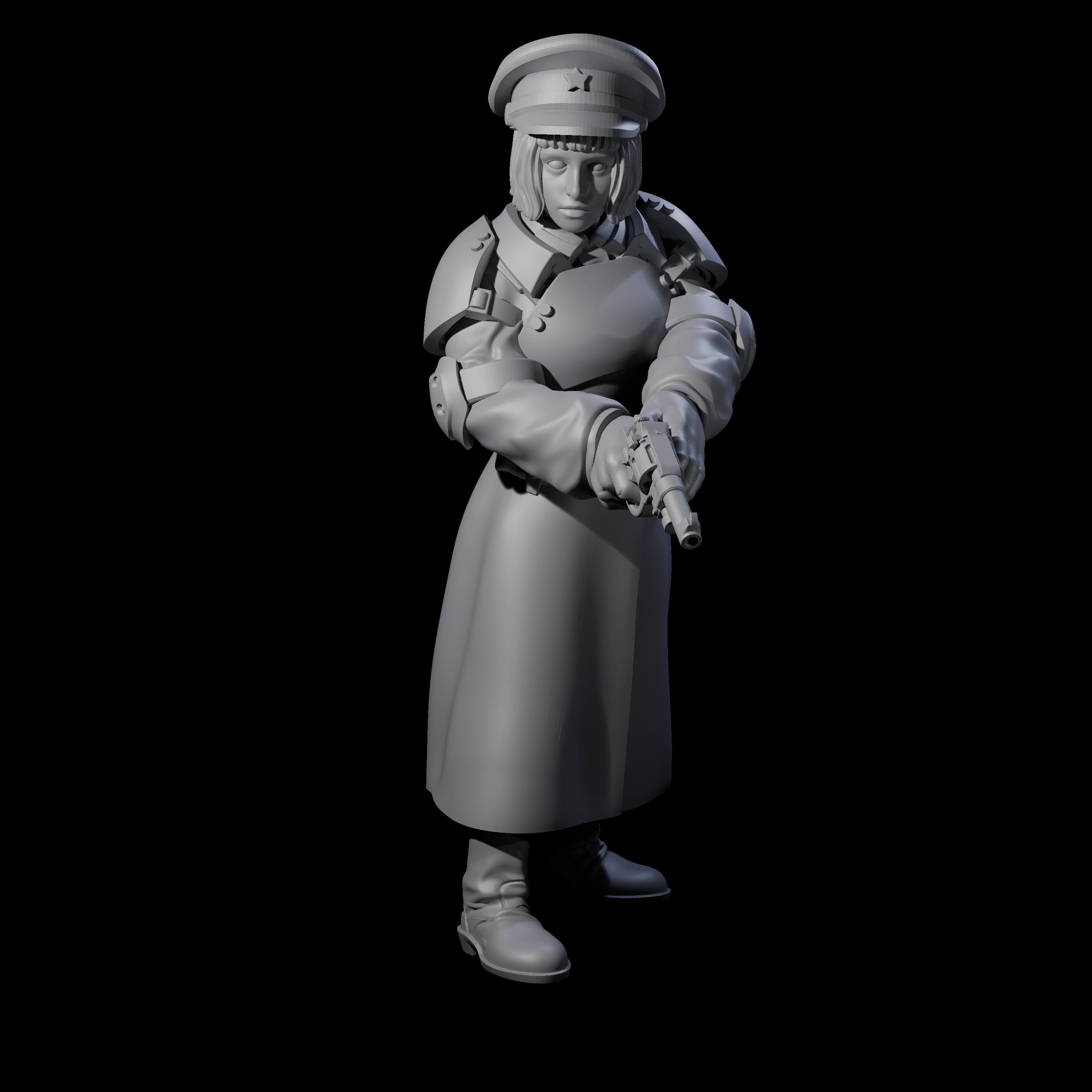 Weird War Soviet Stern NCOs Miniature for Dungeons and Dragons, Pathfinder or other TTRPGs